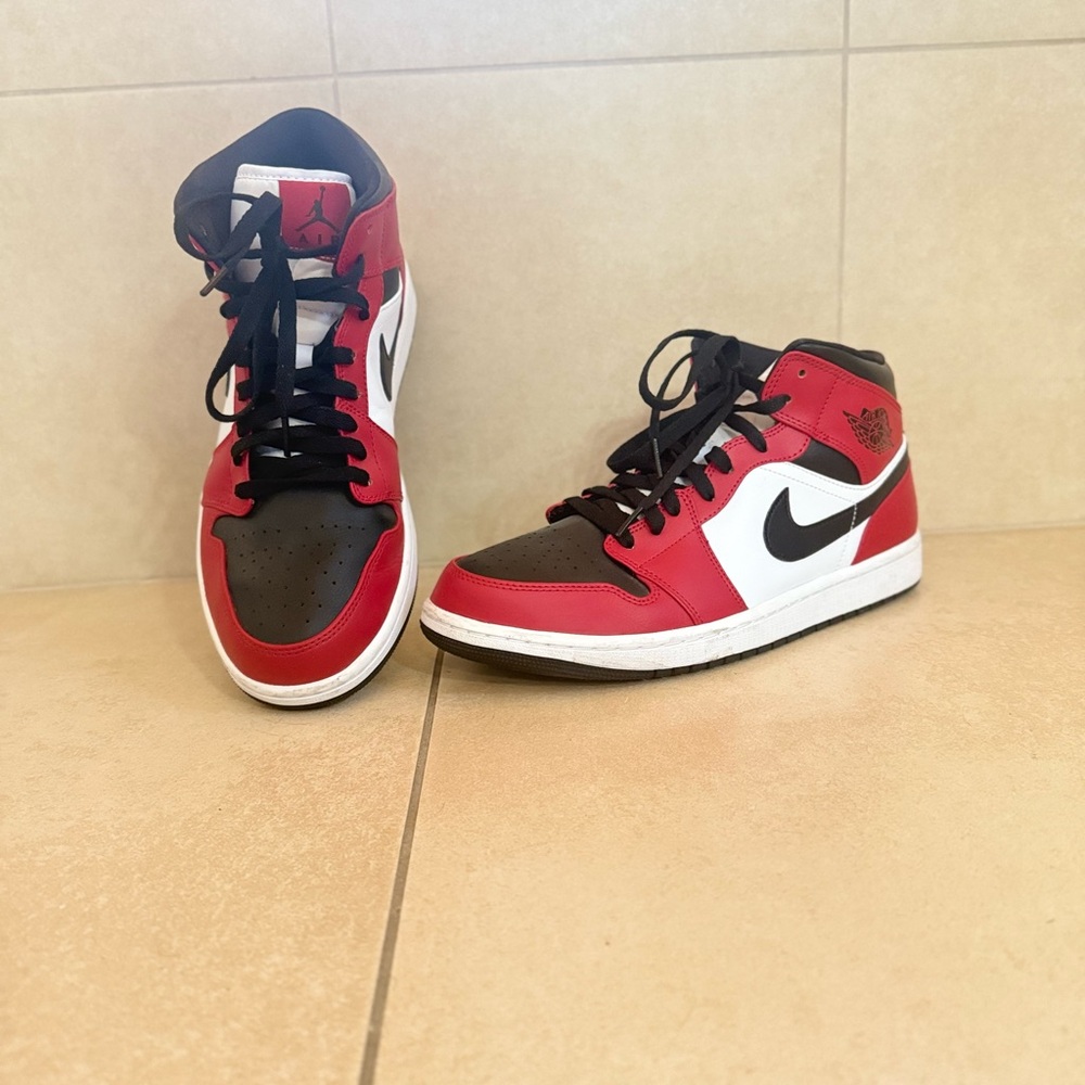 Air Jordan Red and Black Men’s Athletic Shoes